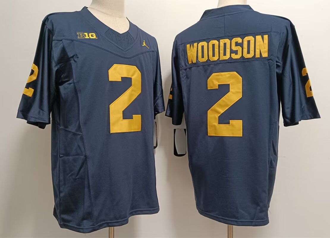 2024 NCAA Men Michigan Wolverines #2 Blake Corum dark blue nike jersey style 3->ncaa teams->NCAA Jersey